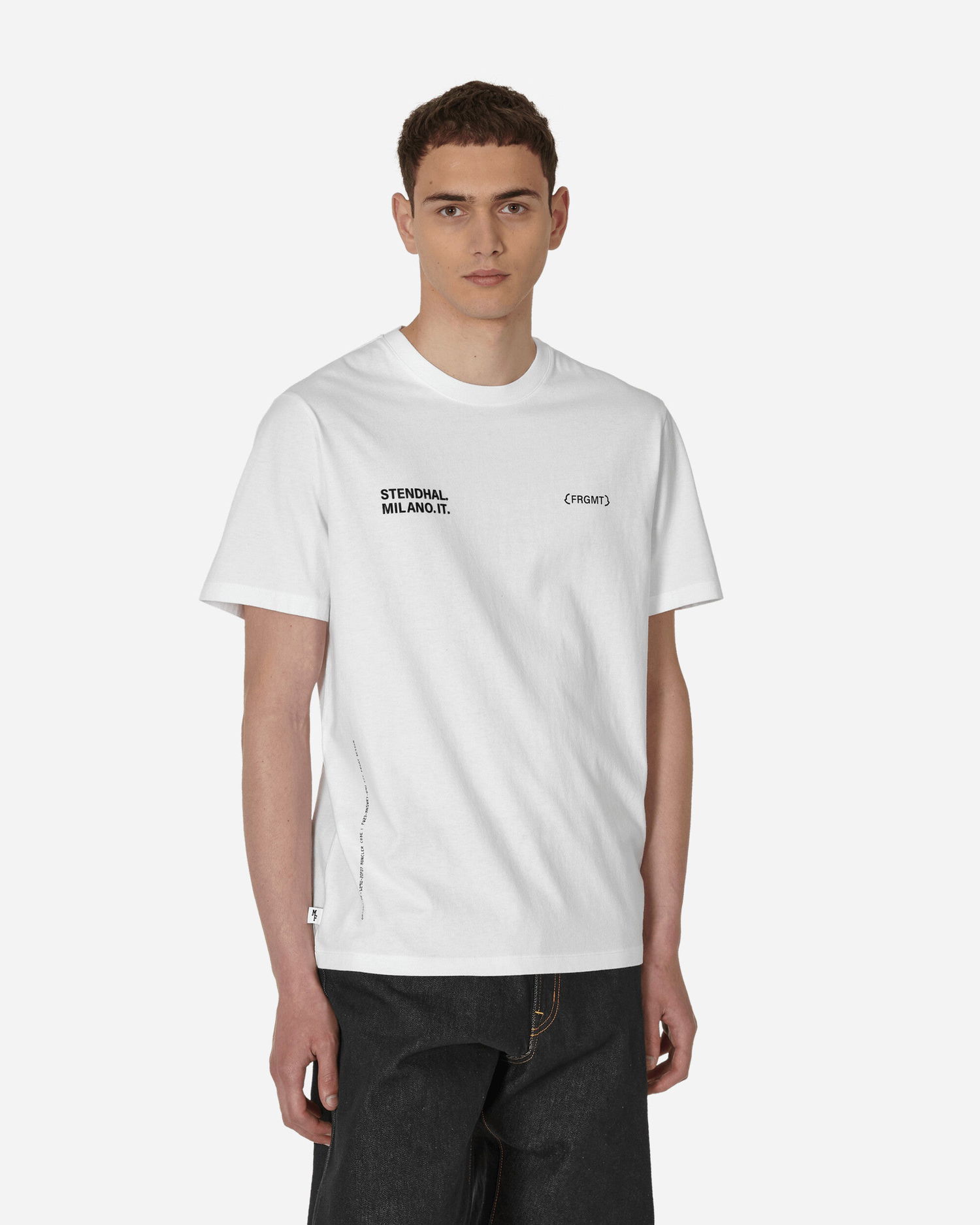 T-shirt Moncler FRGMT Logo T-Shirt Hvid | 8C00002M3265 001, 1