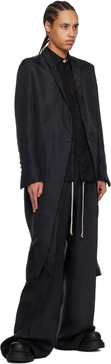 Bukser Rick Owens Rick Owens Hollywood Bela Wide Leg Trousers Sort | RR01E5366 SG, 3