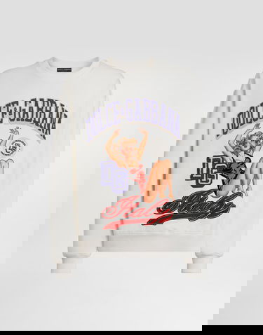 Sweatshirt Dolce & Gabbana Dolce & Gabbana Embroidered Sweatshirt Hvid | G9AHSZG7PHHA4567, 0