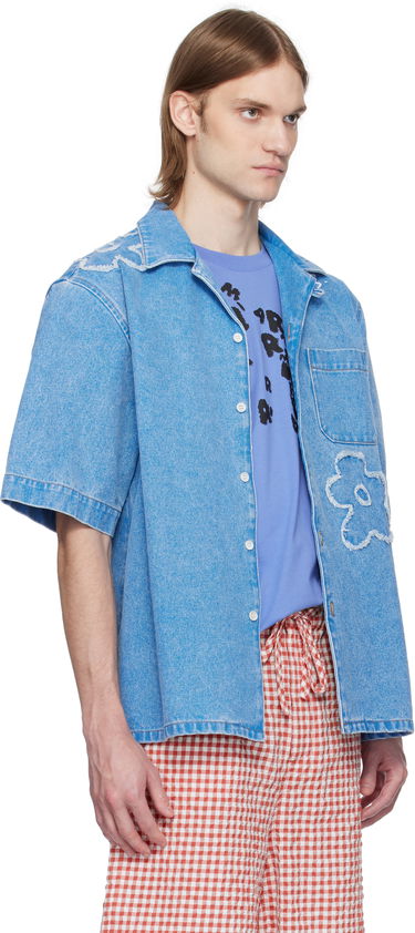 Skjorte Marni Marni Bowling Denim Shirt Blå | CUJU0017QS USCX34, 1