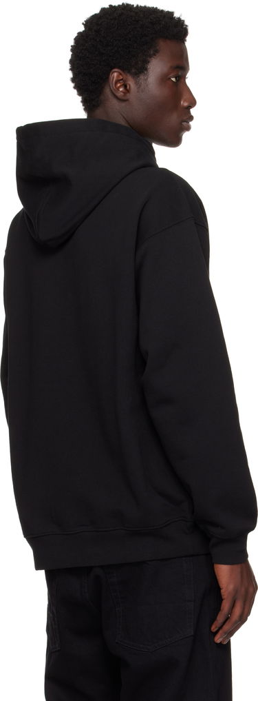 Sweatshirt Dime Embroidered Fighter Hoodie Sort | DIMESU2544BLK, 2