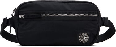 Taljetaske Stone Island Stone Island Coated Nylon Belt Bag Sort | K2S15 9200016 S0251, 0
