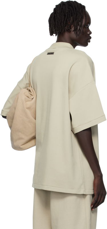 Polo skjorte Fear of God ESSENTIALS 90s Fit Piqué Short Sleeve Polo Beige | 125SP254406F, 2