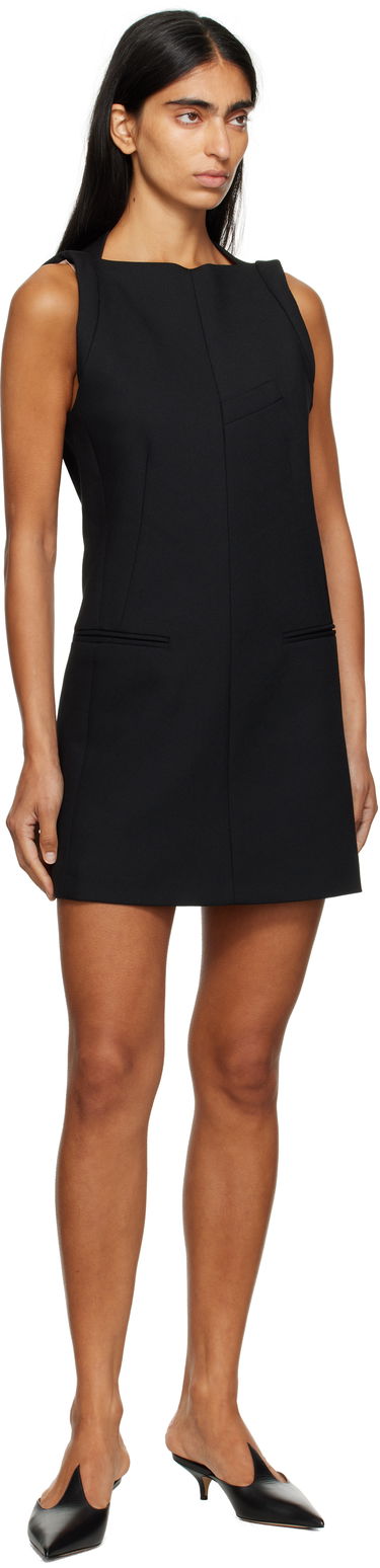 Kjole Maison Margiela MM6 Maison Margiela Boatneck Mini Dress Sort | S52DA0067 M35154, 3