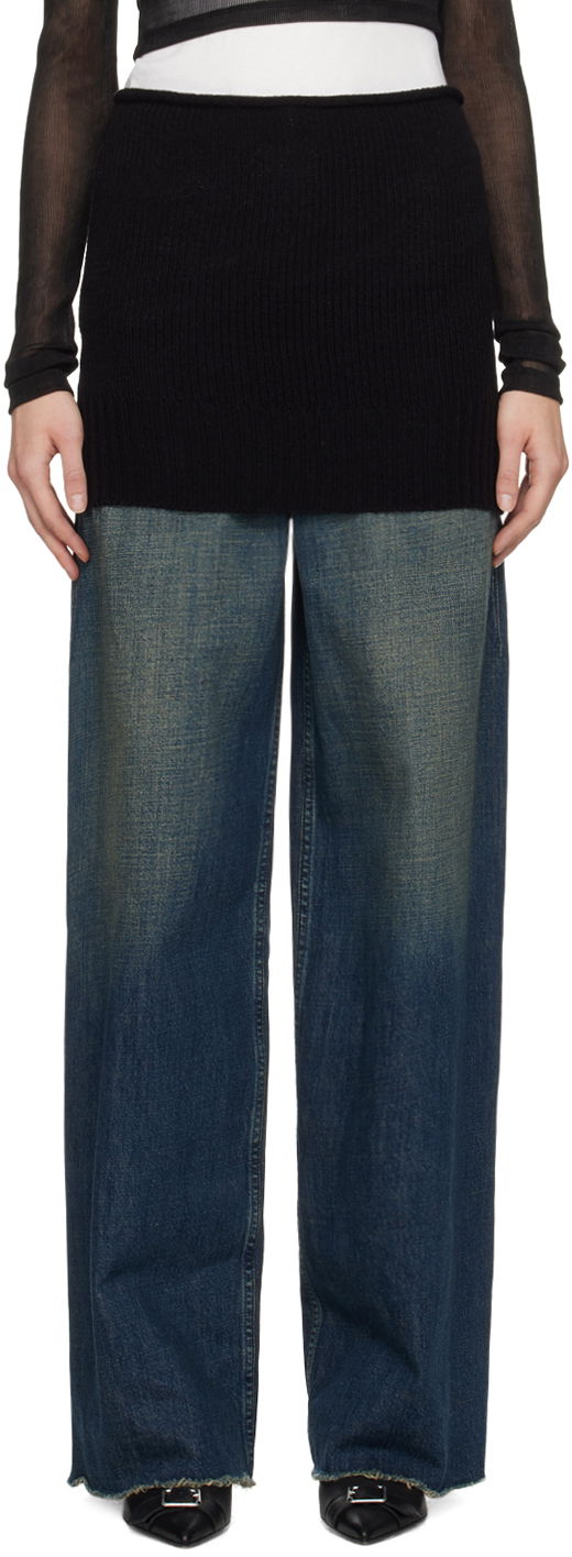 Nederdel Maison Margiela MM6 Rolled Edge Miniskirt Sort | S52TP0033 S18448, 0