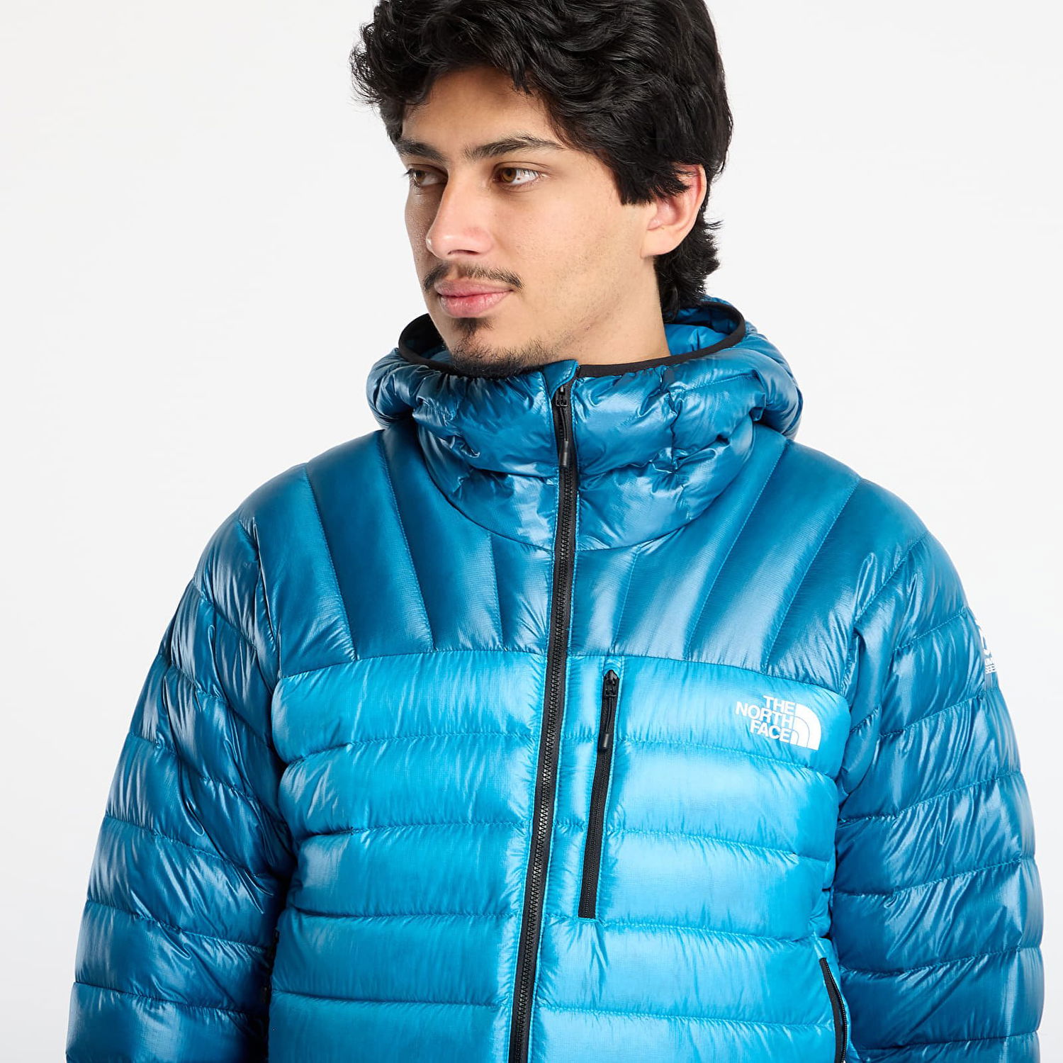 Puffer jakke The North Face Summit Breithorn Hooded Down Jacket Blå | NF0A87ZMD3P1, 1