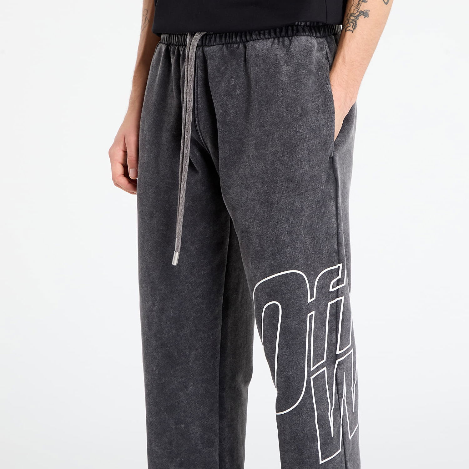Joggingbukser Off-White Off-White Outline Arrow Sweatpants Grå | OMCH05AF25FLE0011301, 1