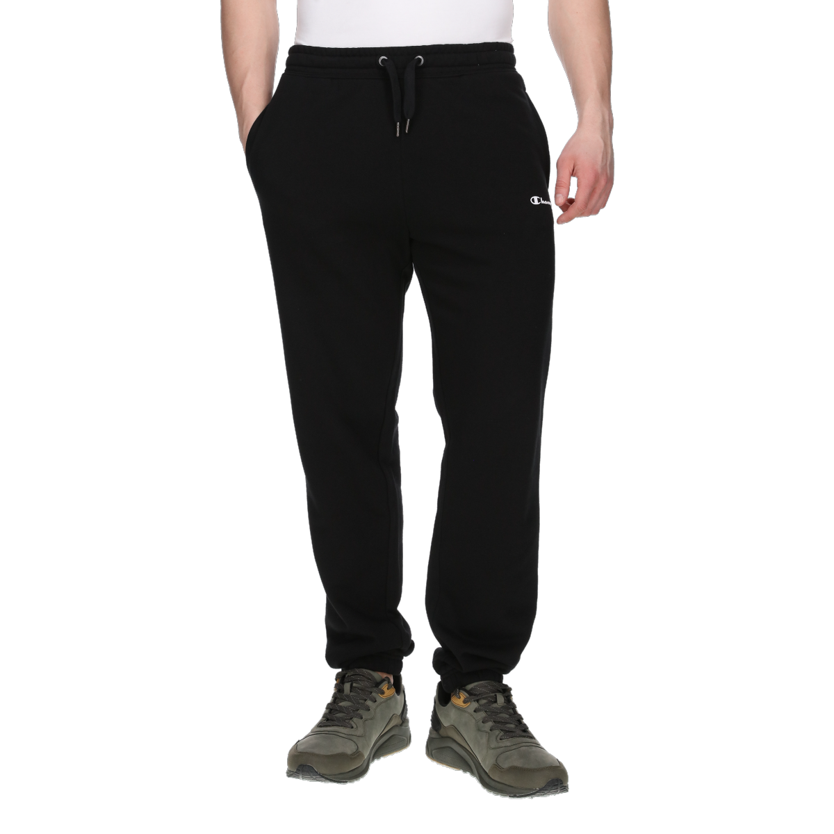 Joggingbukser Champion Basic Sweatpants Sort | CHA241M126-01, 0