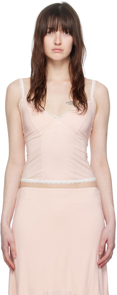 Tanktop GUIZIO Guizio Dainty Lace-Trim Camisole Lyserød | S24102K017, 0