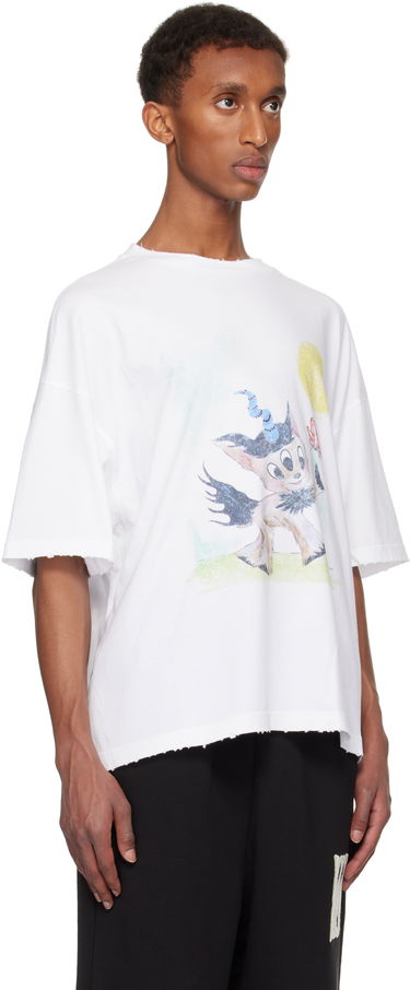 T-shirt We11done Monster Pony Graphic T-Shirt Hvid | WD-TT3-24-781-U-WH, 1