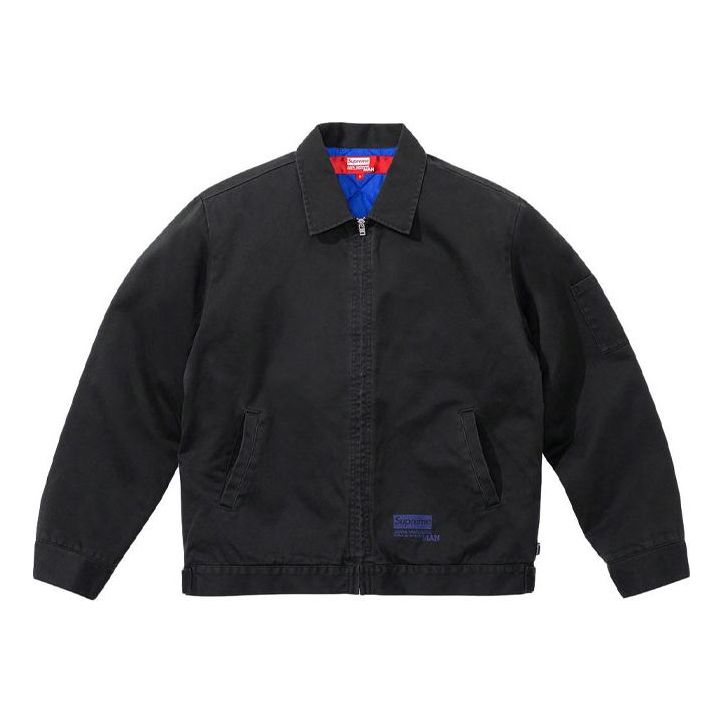 Bomberjakke Supreme Printed Work Jacket by  Junya Watanabe Sort | SUP-FW21-284