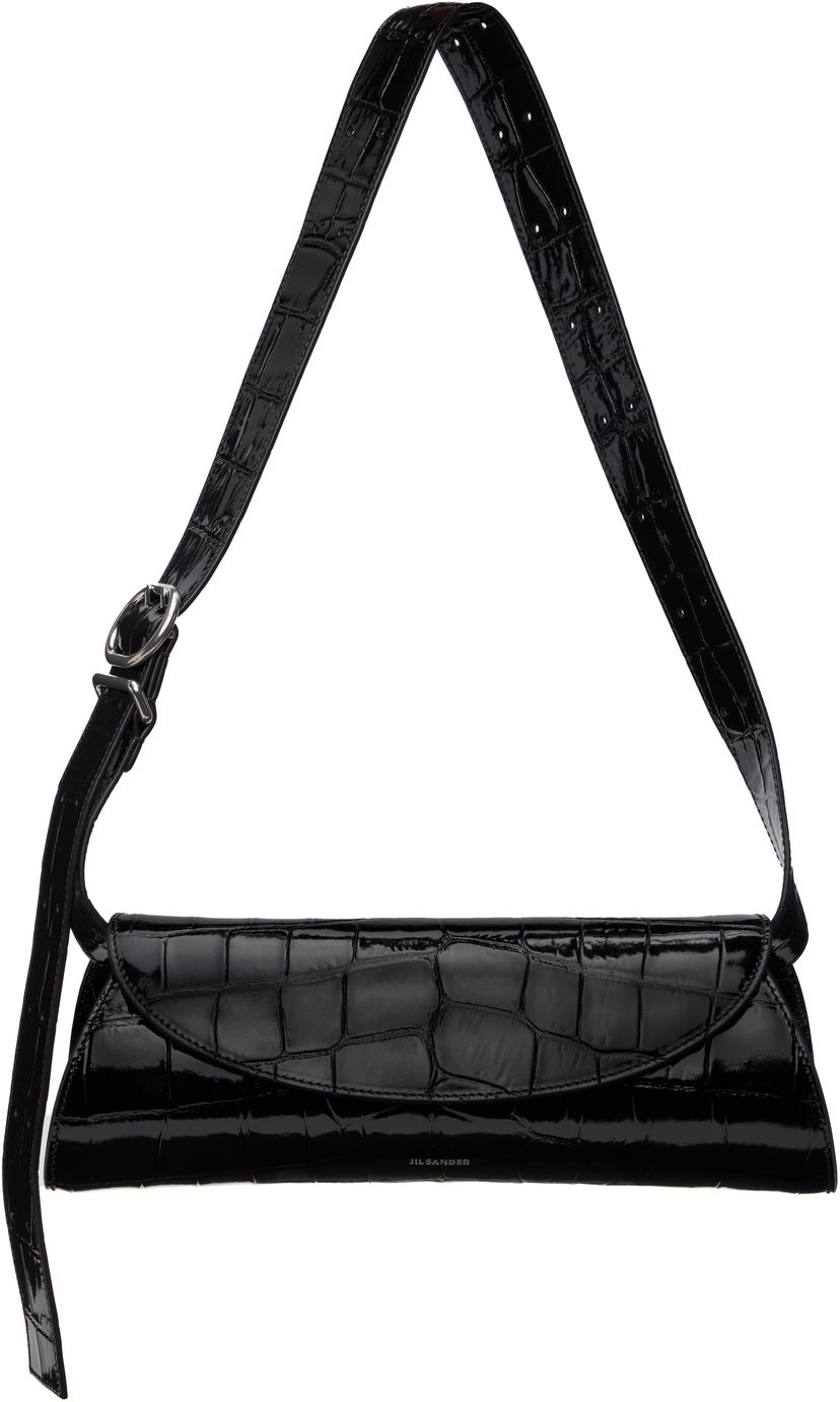 Skuldertaske Jil Sander Jil Sander Cannolo Small Shoulder Bag Sort | J07WD0023_P8349