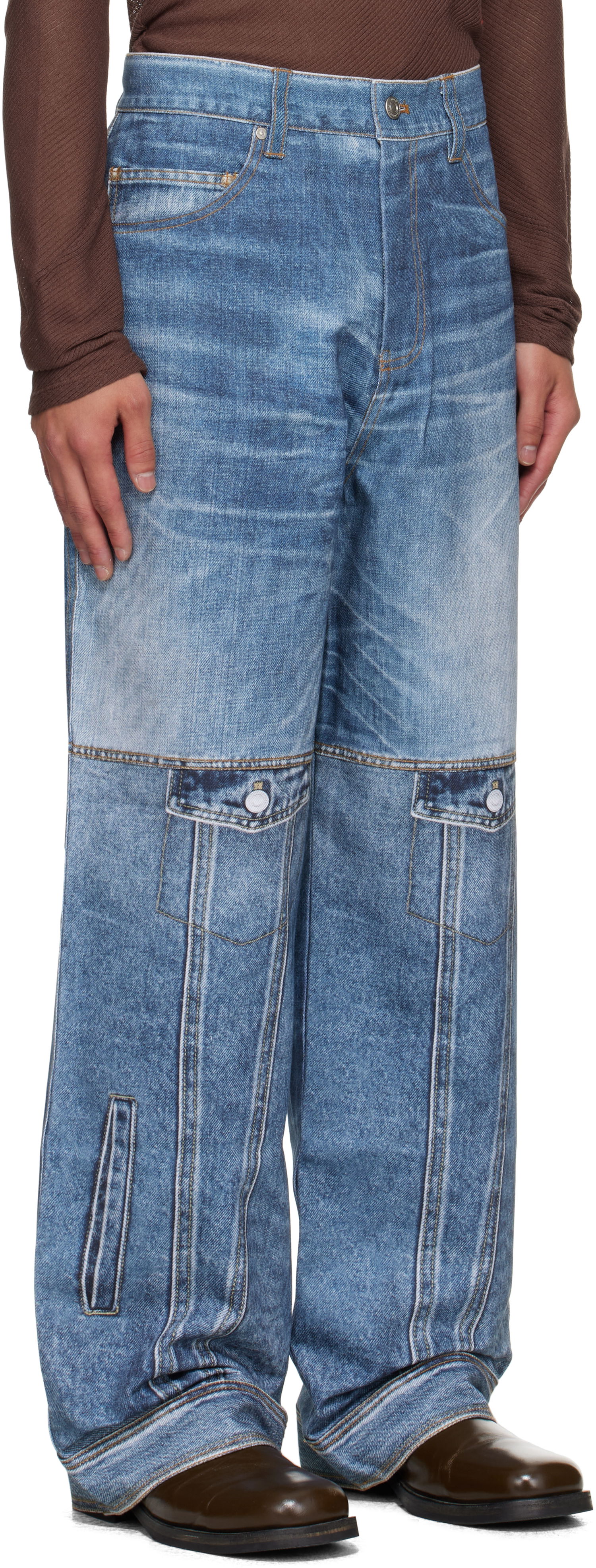 Jeans Andersson Bell Andersson Bell Printed Jeans Blå | apa842u, 1