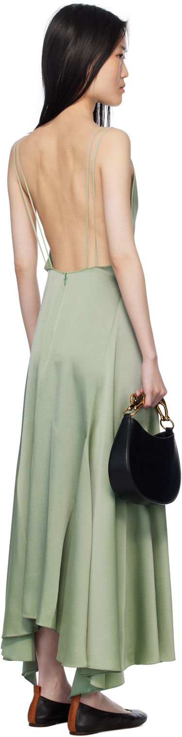 Kjole LANVIN Lanvin Silk Bowling Midi Dress Grøn | RW-DR0082-3421-P25, 2