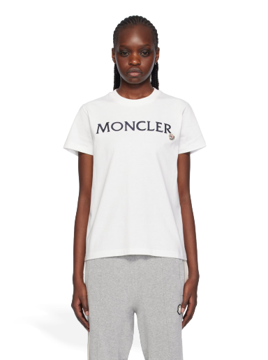 T-shirt Moncler Embroidered T-Shirt Hvid | J10938C00006829HP