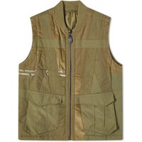 Vest Maharishi Tugihagi Patchwork Tobi Vest Grøn | 4558-OLV, 1