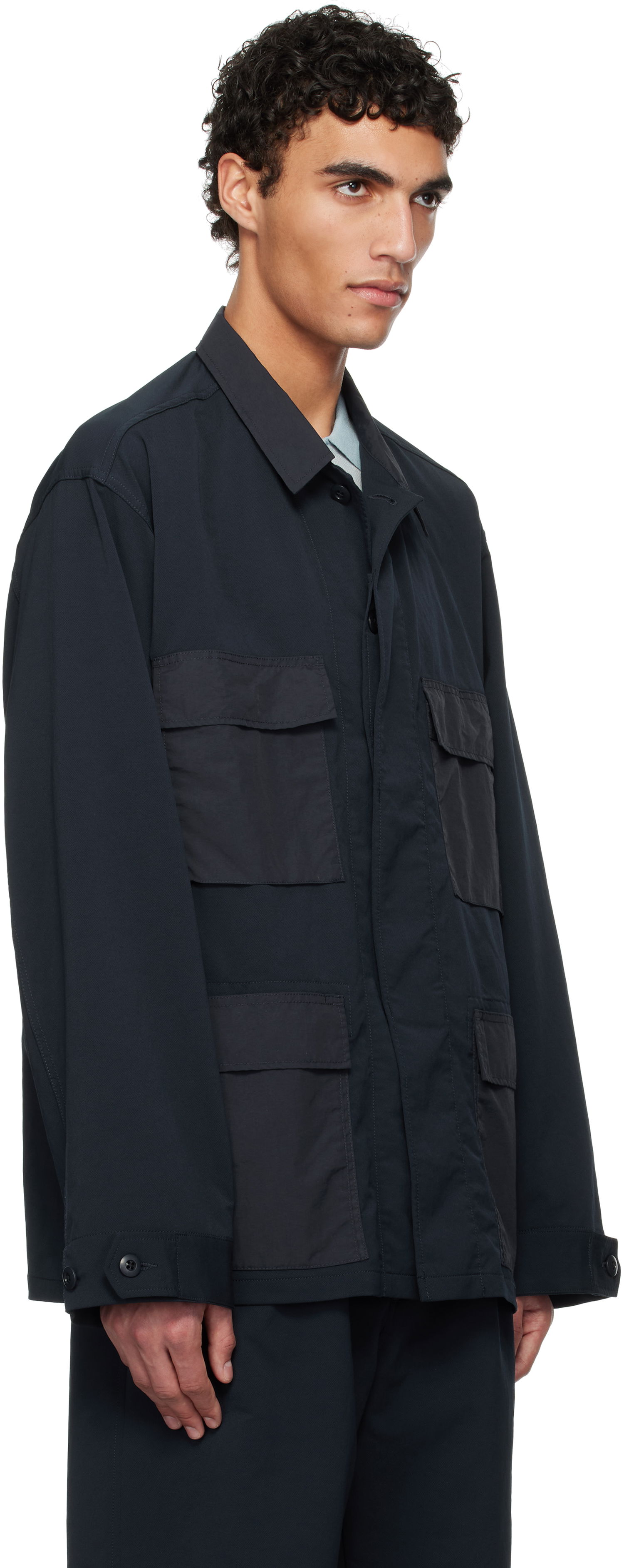 Skjorte NANAMICA nanamica ALPHADRY Utility Jacket Mørkeblå | S25SA048U, 1
