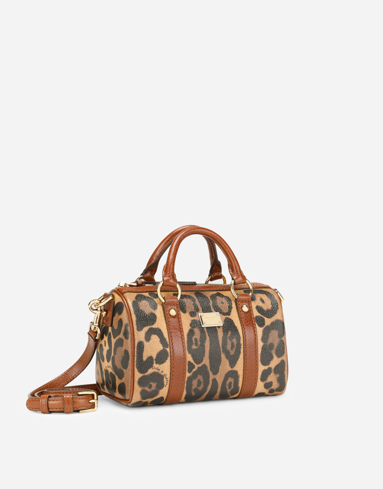 Håndtaske Dolce & Gabbana Small Box Satchel Leopard Print Flerfarvet | BB6930AW384HYNBM, 1