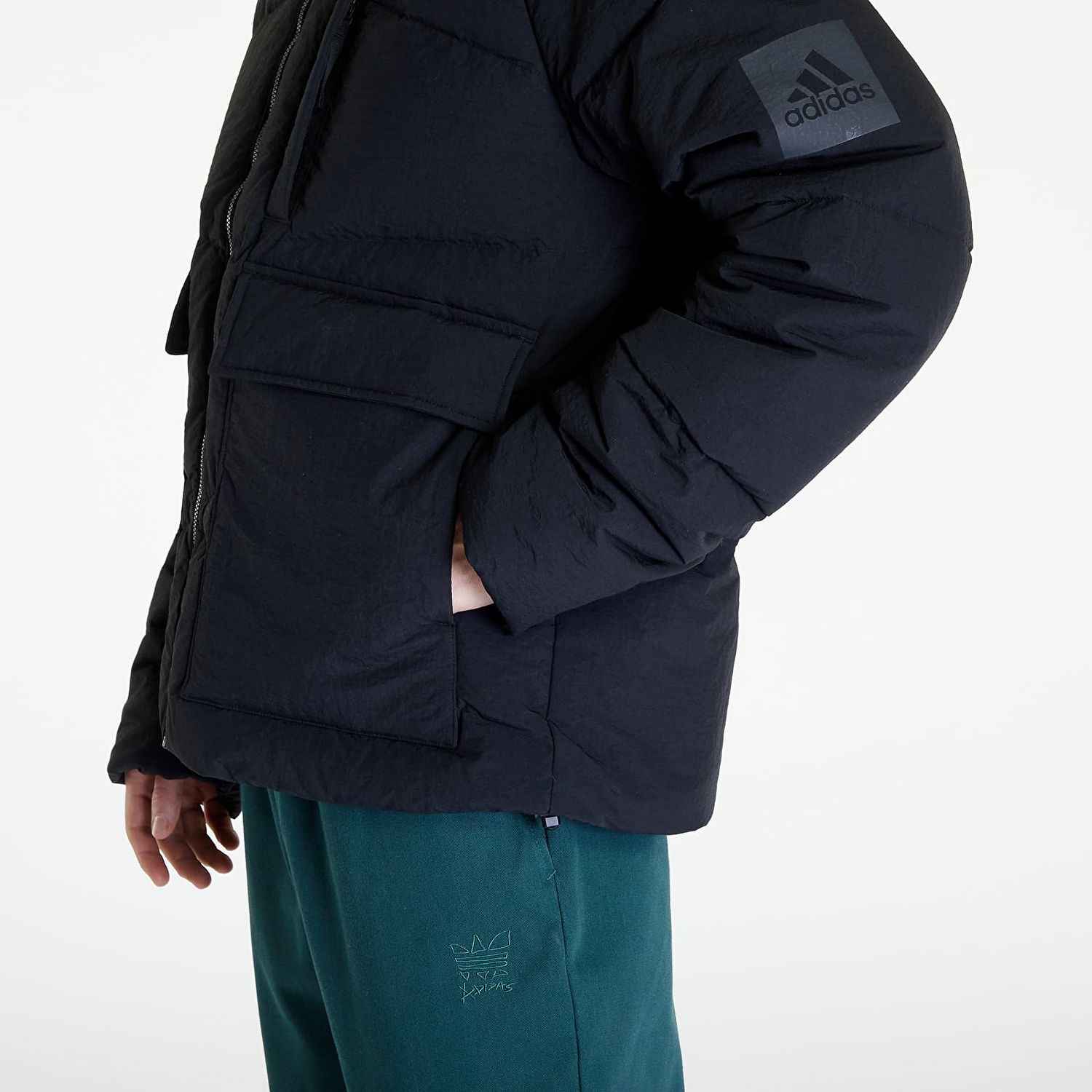 Jakke adidas Performance Big Baffle Jacket Mørkeblå | HN9930, 1