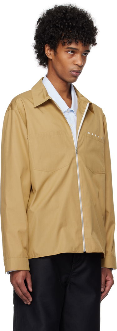 Skjorte Marni Zip Shirt Hvid | CUMU0297P0 USCT88, 1