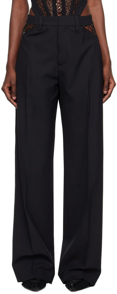 Bukser Dion Lee Picot Detail High-Waisted Trousers Sort | C2151P23, 0