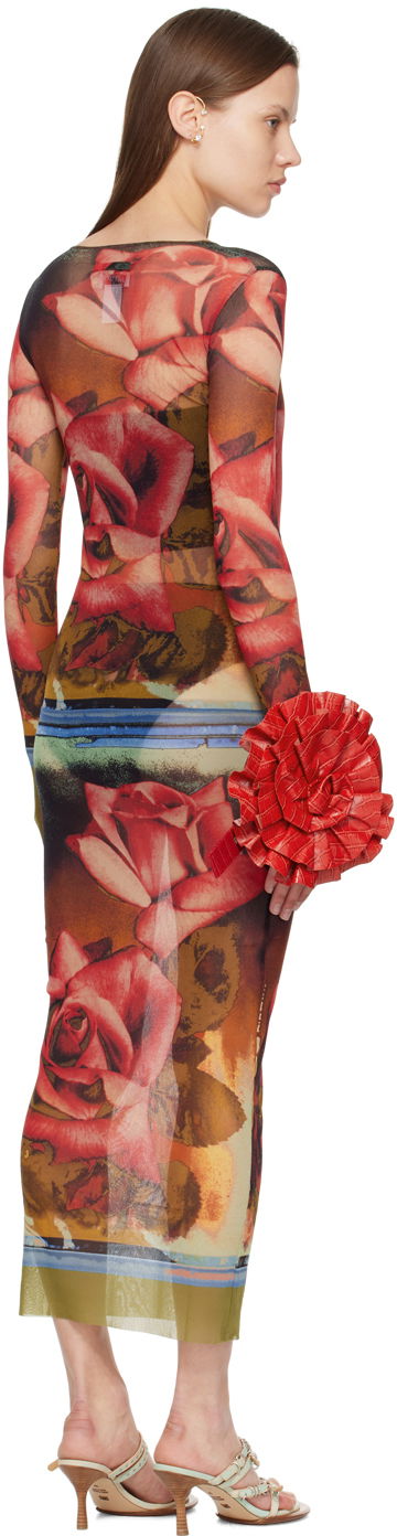 Kjole Jean Paul Gaultier Jean Paul Gaultier Roses Print Maxi Dress Flerfarvet | 24/25-F-RO090-T547-403050, 2