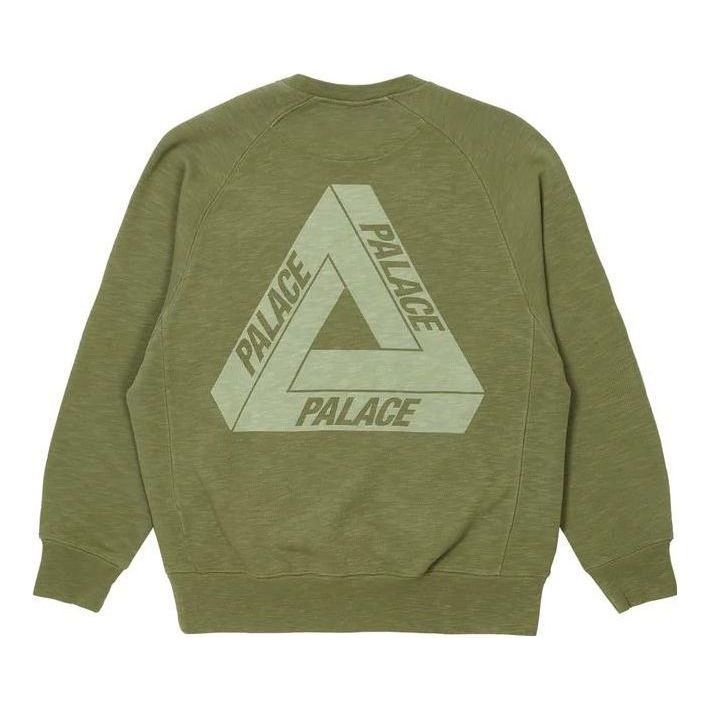 Sweatshirt Palace Palace Tri-Ferg Slub Crew Grøn | P23CS143, 0