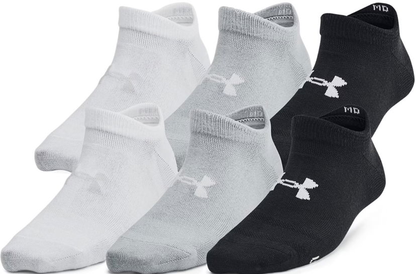 Sokker Under Armour Essential No Show Socks 6-Pack Hvid | 1382610-004