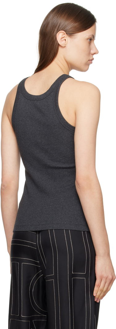 Tanktop TOTEME TOTEME Curved Rib Tank Top Grå | 243-WRT1129-FB0246, 2