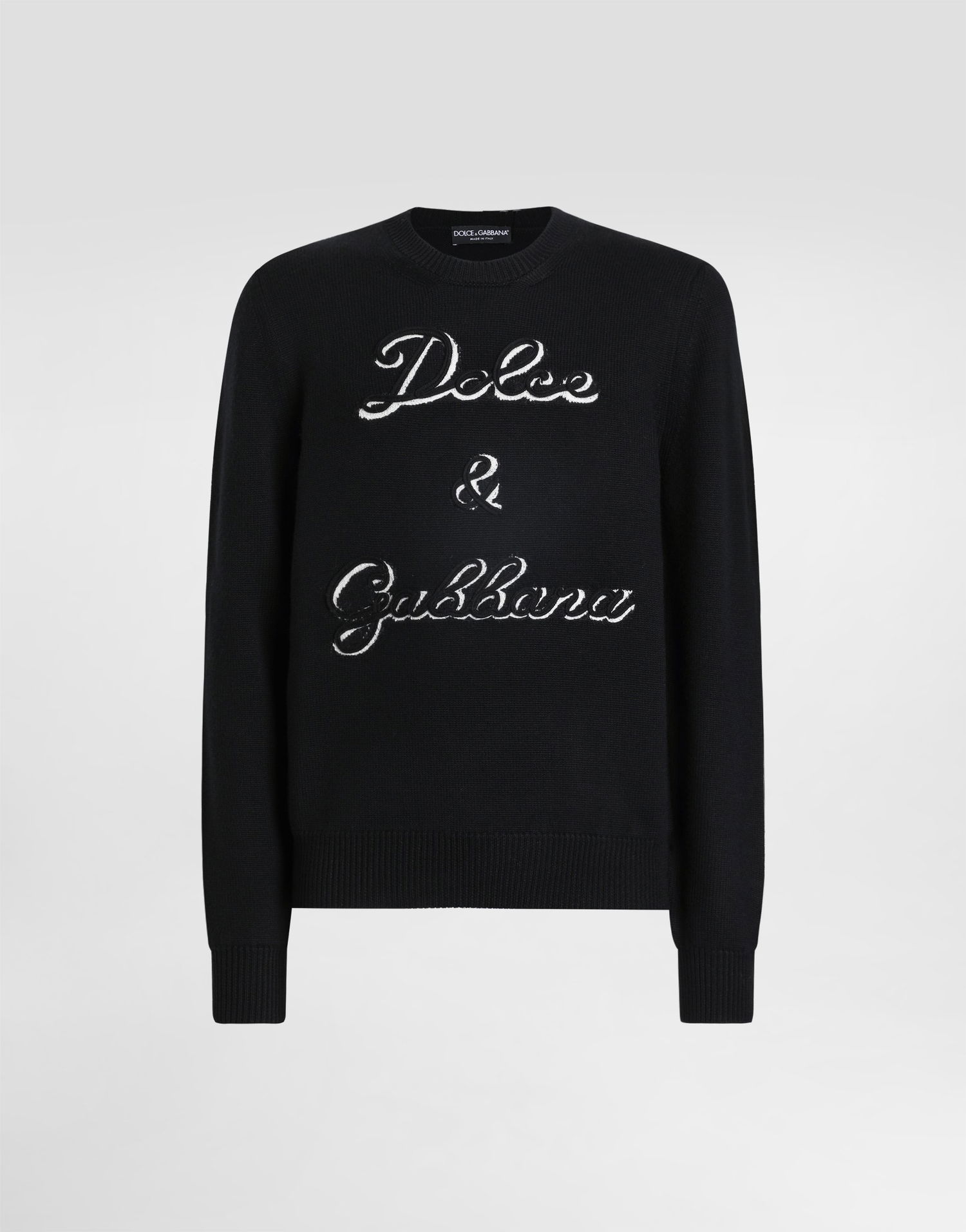 Sweater Dolce & Gabbana Dolce & Gabbana Wool Pullover with Intarsia Sort | GXX01ZJDVDDN0000, 0