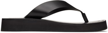 Tøj The Row The Row Ginza Platform Flip-Flop Sandals Sort | F1159-L52, 0