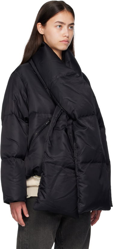 Puffer jakke Maison Margiela MM6 Maison Margiela Scarf Down Jacket Sort | S52AM0332 M35257, 1