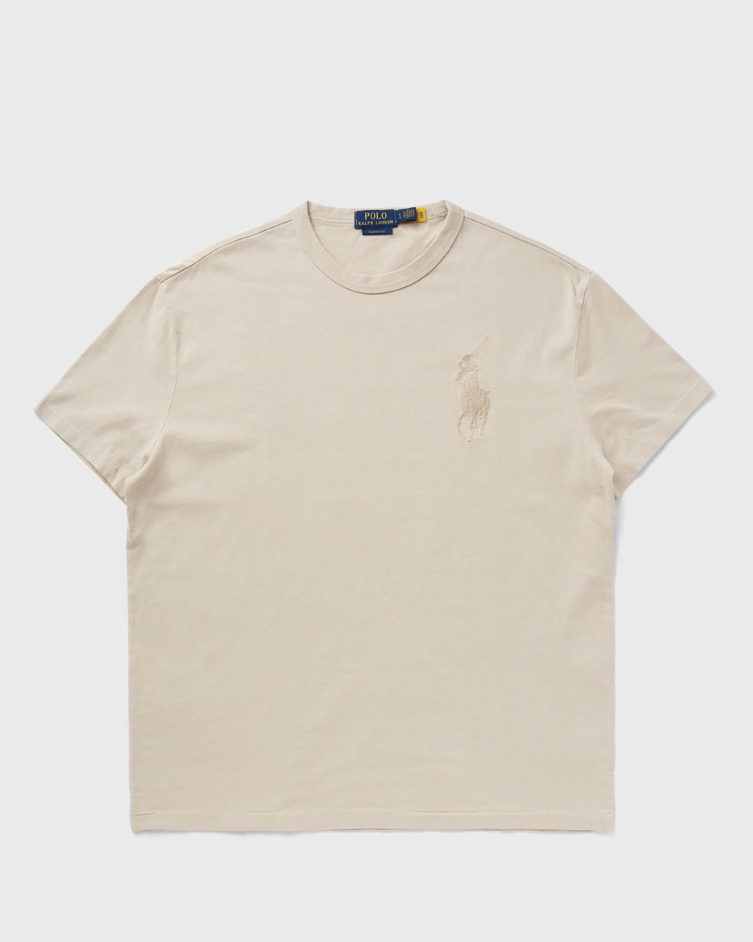 T-shirt Polo by Ralph Lauren Polo Ralph Lauren Classic Fit T-Shirt with Embroidered Logo Beige | 710936509007, 0