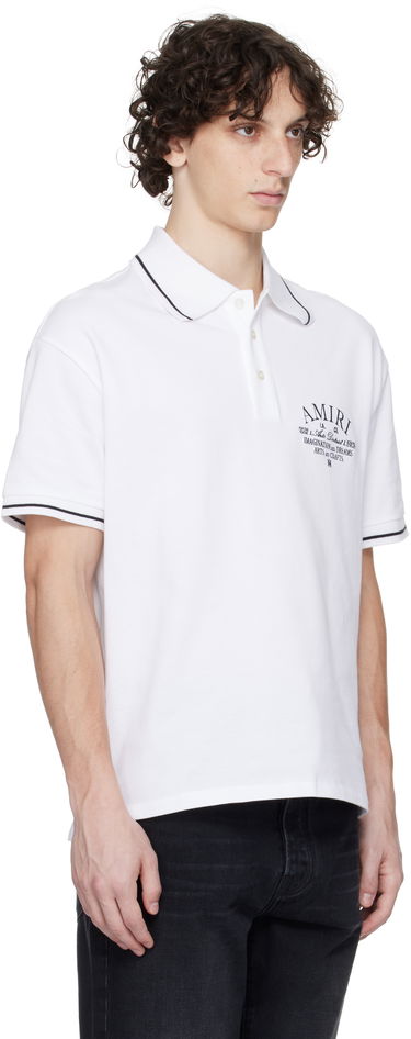 Polo skjorte AMIRI Amiri Arts District Polo Hvid | AMJYPO1008, 1