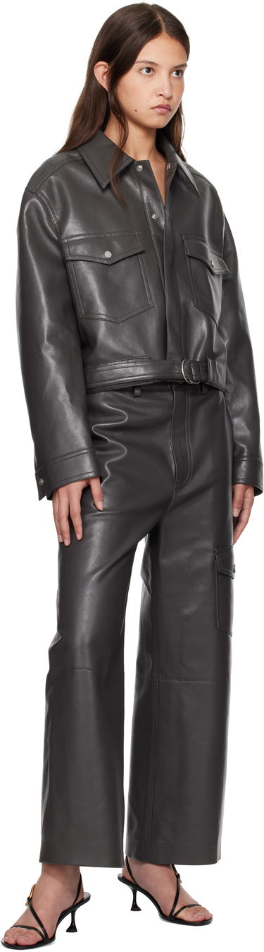 Jumpsuit Nanushka Nanushka Zaria Leather Jacket Grå | NW24FWOW37669, 3