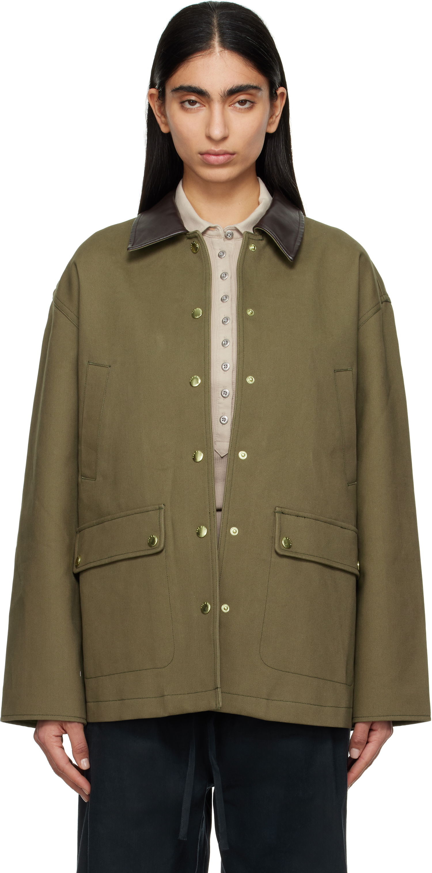 Jakke rag & bone Rag & Bone Cassidy Cotton Jacket Grøn | WAW24F20167516, 0