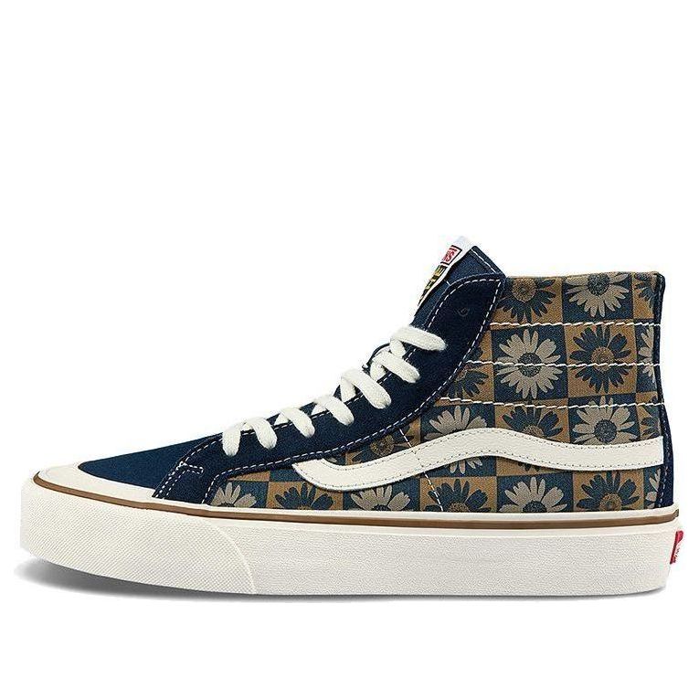 Sneakers og sko Vans SK8-Hi Checkerboard Floral Blå | VN0A3MV1A5A