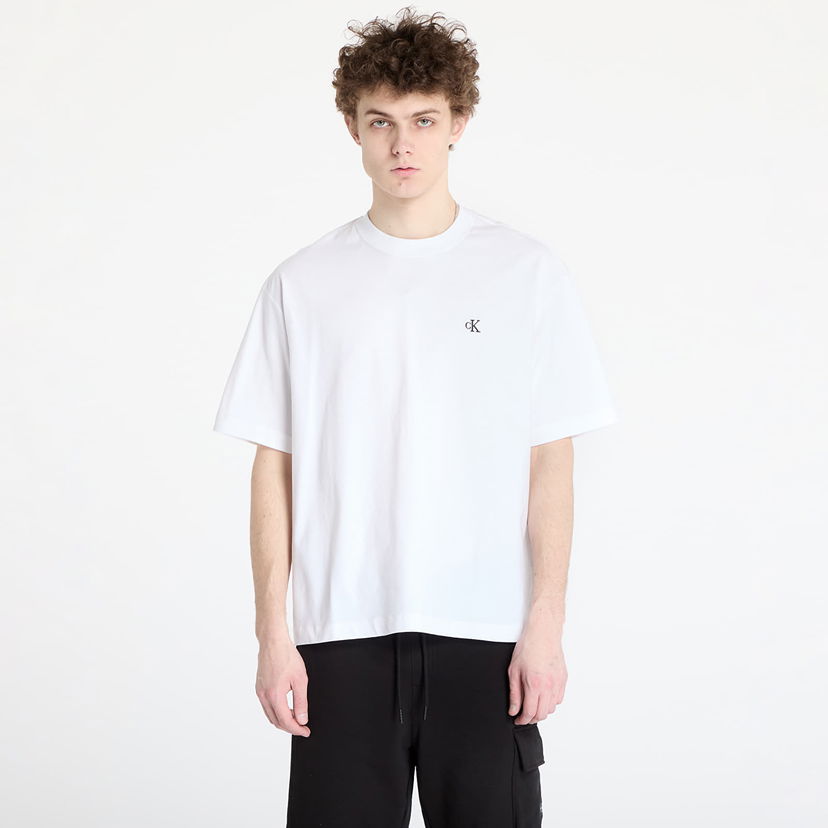 T-shirt CALVIN KLEIN Calvin Klein Jeans Relaxed Archive Logo T-Shirt Hvid | LV040HM229 YAA