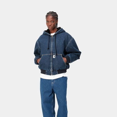 Jakke Carhartt WIP OG Active Jacket "Blue stone washed" Mørkeblå | I032240_01_06, 2
