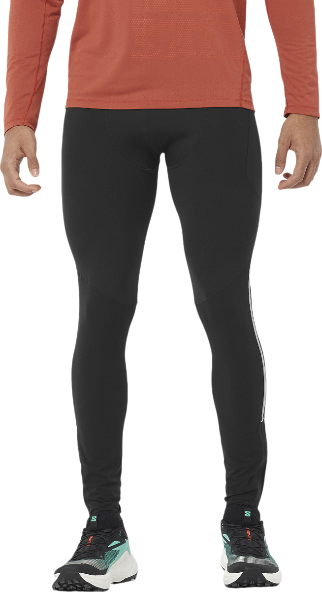 Leggings Salomon Stow Running Tights Sort | lc2301300