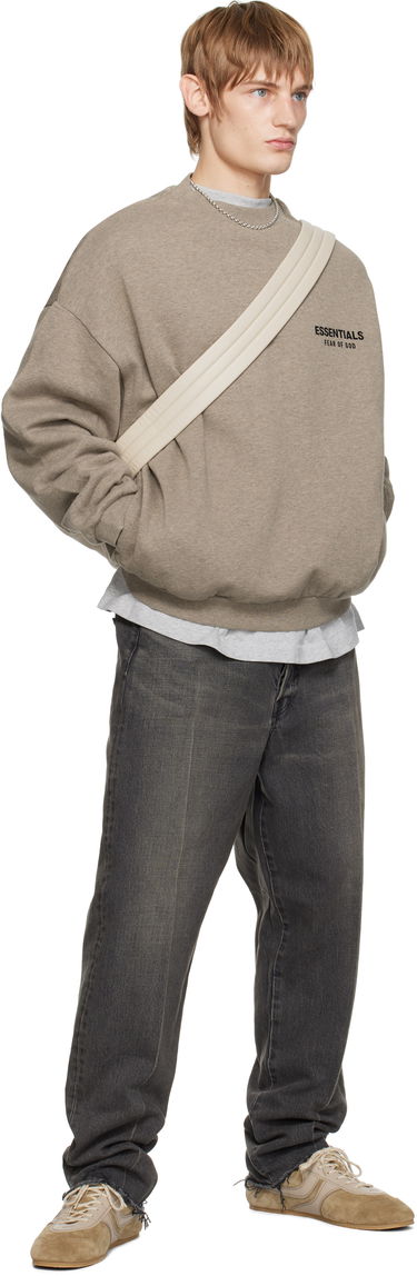 Sweater Fear of God Fear of God ESSENTIALS Fleece Crewneck Sweatshirt Brun | 192HO246269F, 4