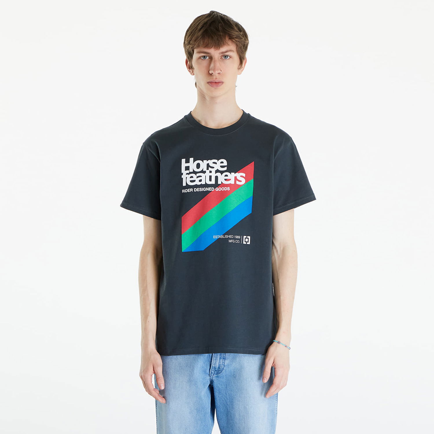 T-shirt Horsefeathers VHS T-Shirt Gray Sort | SM1339C, 0