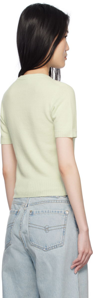 Sweater Blumarine Blumarine Cashmere Cropped Sweater Grøn | P522M548A, 2
