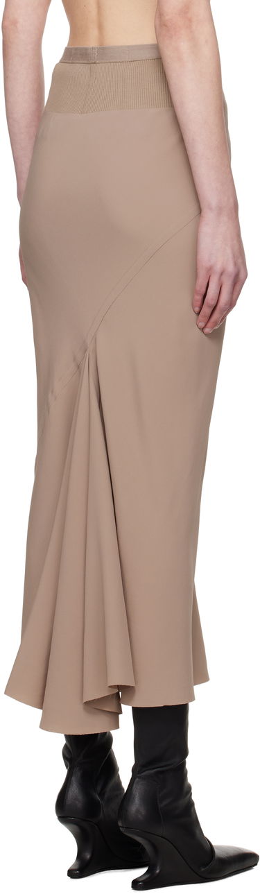 Nederdel Rick Owens Rick Owens Hollywood Calf Bias Maxi Skirt Beige | RP01E7334 CC, 2