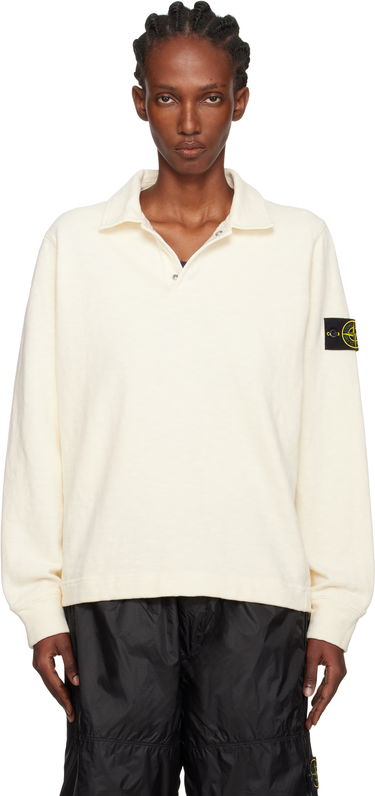 Polo skjorte Stone Island Stone Island Brushed Cotton Jersey Polo Hvid | K2S15 6100054 S0238, 0
