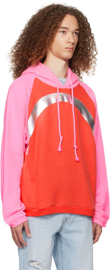 Sweatshirt ERL Rainbow Print Hoodie Rød | ERL07T033, 1