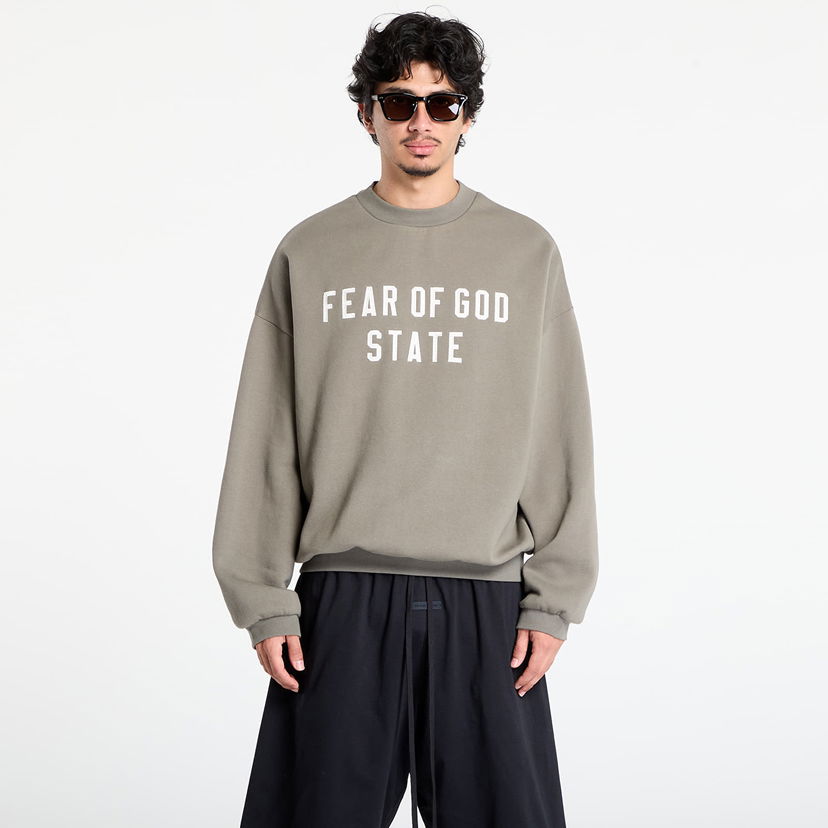 Sweatshirt Fear of God Fear of God Essentials 90's Crewneck Sweatshirt Grøn | 192SP256557F-245