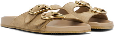 Tilbehør CHLOÉ Chloé Polly Suede Sandals Beige | CHC25U08PRY, 3