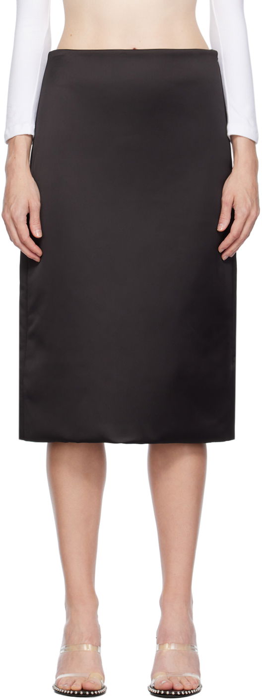 Nederdel We11done We11done Padded Midi Skirt Sort | WD-SK3-23-282-W-BK, 0