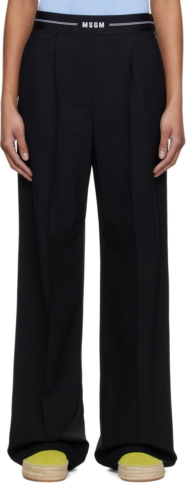 Bukser MSGM MSGM Pleated Trousers Sort | 3841MDP14 257127, 0